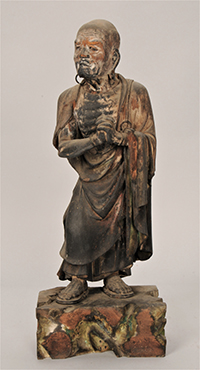 木造 迦葉立像（釈迦如来坐像および阿難・迦葉立像のうち） 康俊作<br />
南北朝・貞和3年（1347）　和歌山・海雲寺